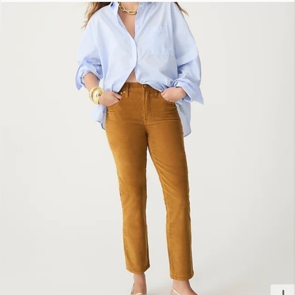 J.Crew Vintage Slim Straight Leg Jeans Corduroy Size 29 Tan Color